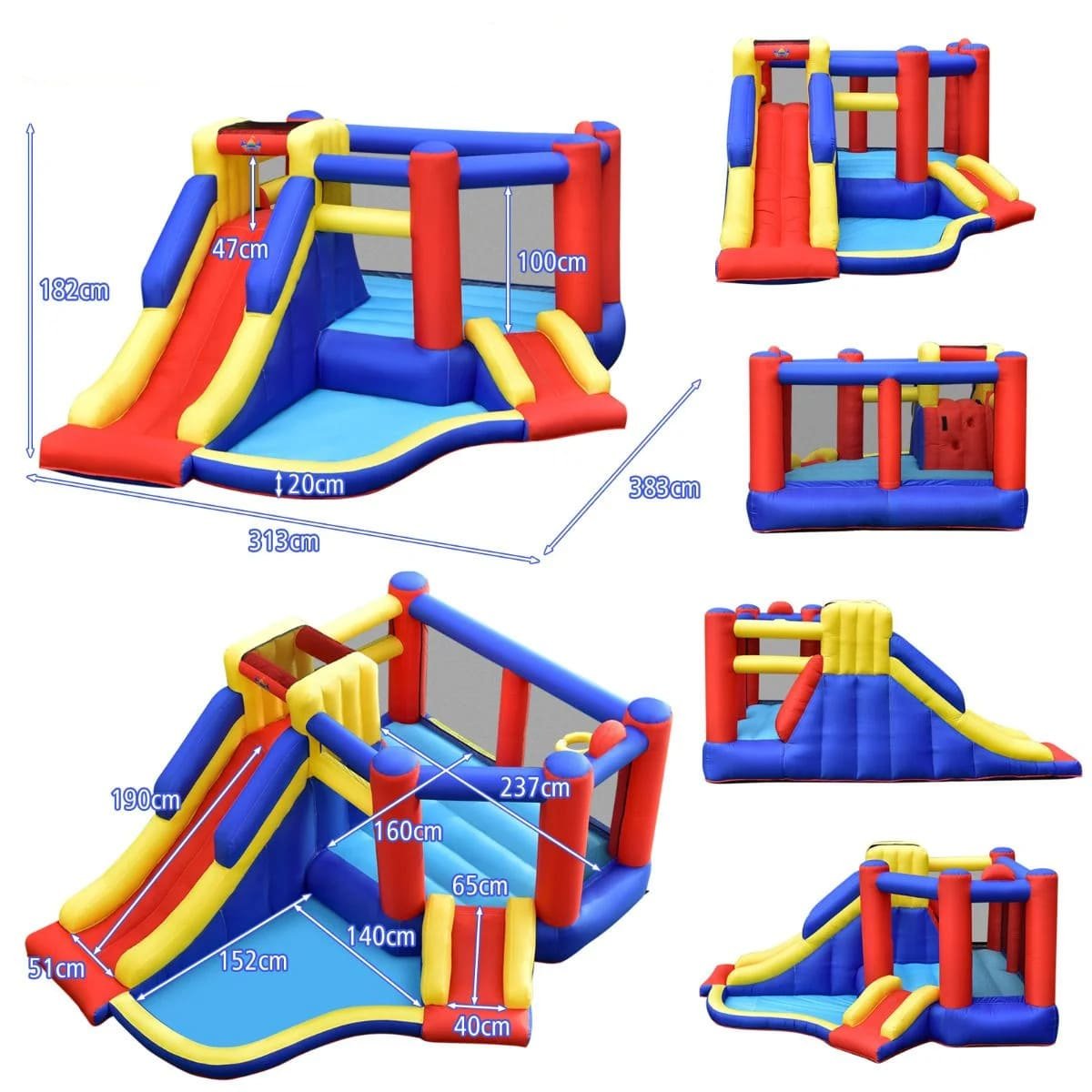 MAłY DMUCHANIEC ZE ZJEŻDŻALNIĄ